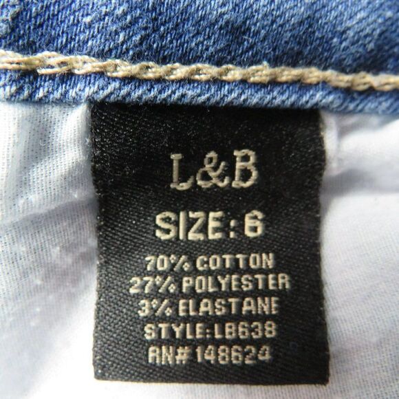L&B Slim Bootcut Jeans Women's Size 6 Medium Wash Blue Denim 30X30.5 - Picture 4 of 11